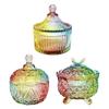 Practical Glass Sugar Container Hand Painted Detailing Various Kitchen Decoration Storage Solution
