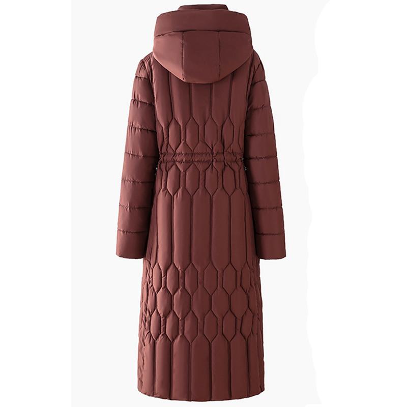 Fashion Winter Long Coat Female Warm Parkas Hooded Casual Thick Middle Age Women Jackets