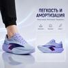 Anta 90 Heart Rate Sports Shoes Lightweight Shock Absorption Breathable Support Low Top Women Running Shoes Light-Blue Purple 122635579-3