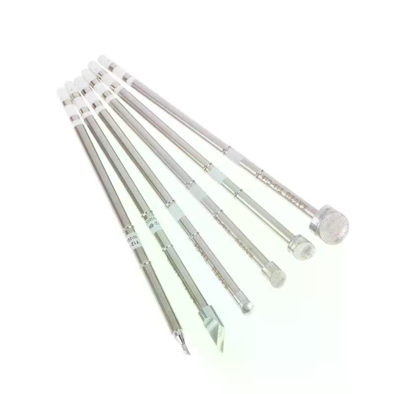 T12-BK Welding Iron Tips for OLED & STC-LED Soldering Station Compatible with P9/M8/9501 Handle Rework Tool C6/C8/C10/C15