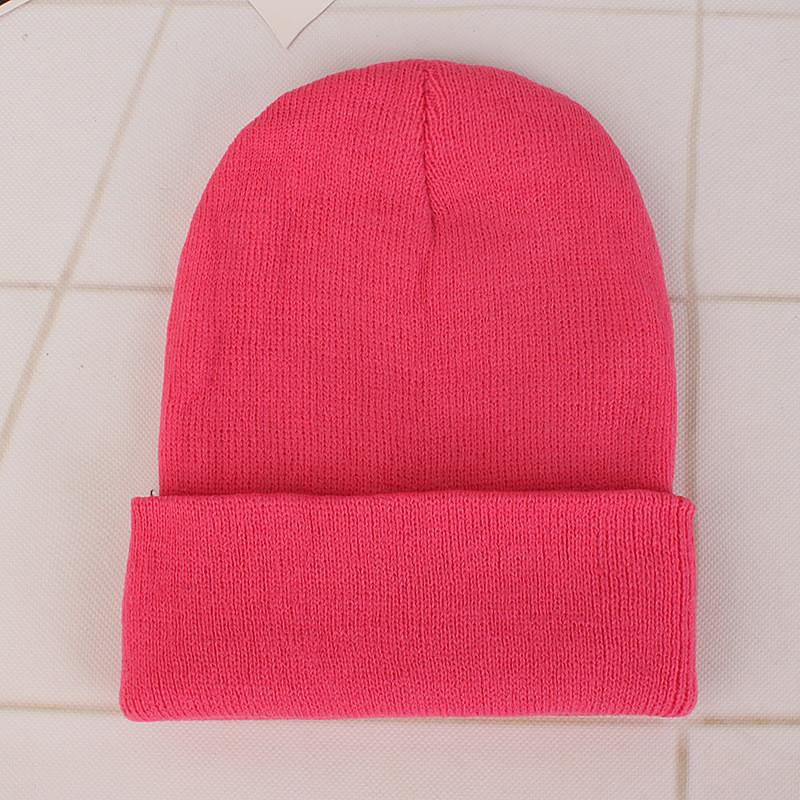 Adult Thick Warm Rabbit Fur Beanie Cap Men Women Solid Knitte Hat Solid Multi Colors Skullies Ski Hip Hop