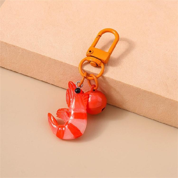 Fashionable Resin Lobster Charm Keychain Lightweight Decorative Pendant Decoration For Women Handbag Gift