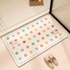 Bathroom Absorbent Floor Mat, Diatom Mud Quick-drying Mat, Toilet Door Carpet, Toilet Anti-skid and Anti-drop Foot Mat