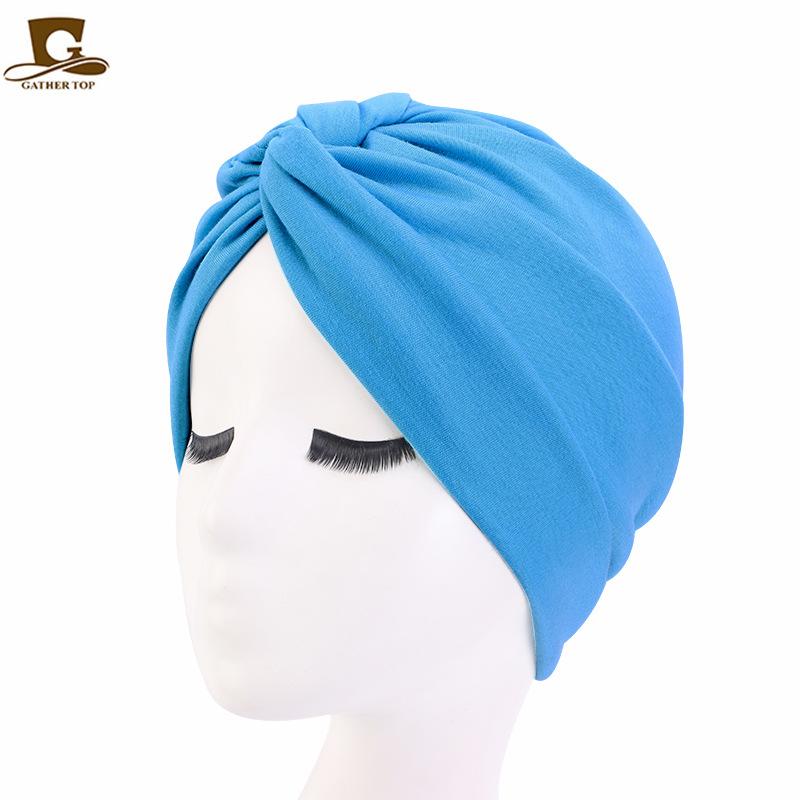 Imitation cotton cross Indian hat, headscarf hat, twist hat, popular headgear TJM