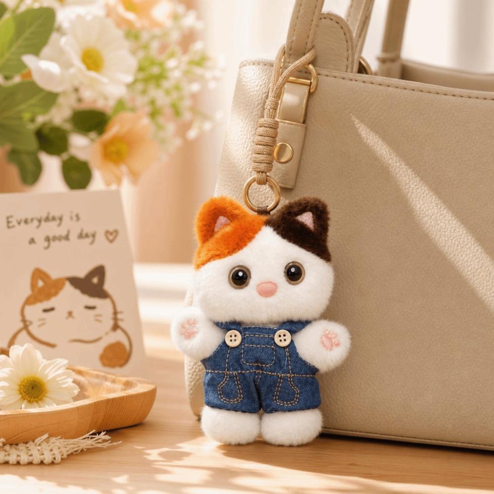 Decoration Cat Plush Pendant Kawaii Bag Hanging Charm Keyring Kitten Keychain Room Decor