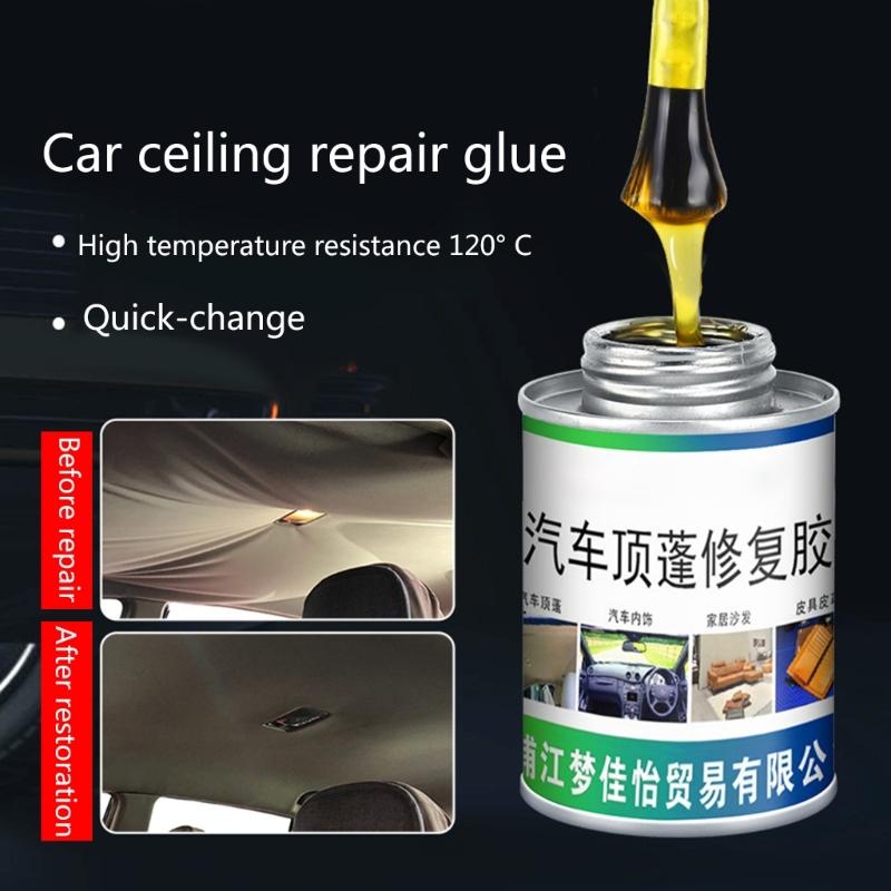 3.38oz Car Roof Headliner Multifunctional Car Inside Roof Repair Liquid Glues 100ml Car Roof Liner Repair Adhesive Glues