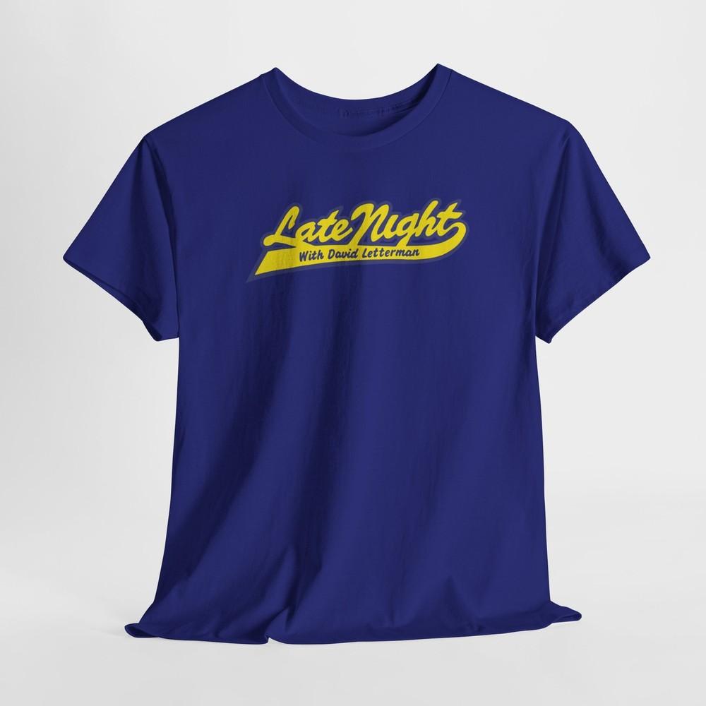 

Vintage Late Night Television Tshirt Tops Tee, Retro Talk Show Shirt, Late Show Fan Gift, 2XL