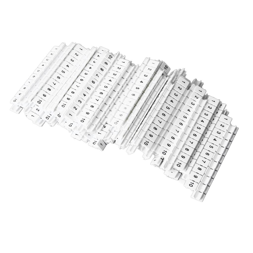 100 buc. Blocuri bandă marcator terminal Etichete Etichete de marcare Bară de marcare Nailon rezistent la căldură