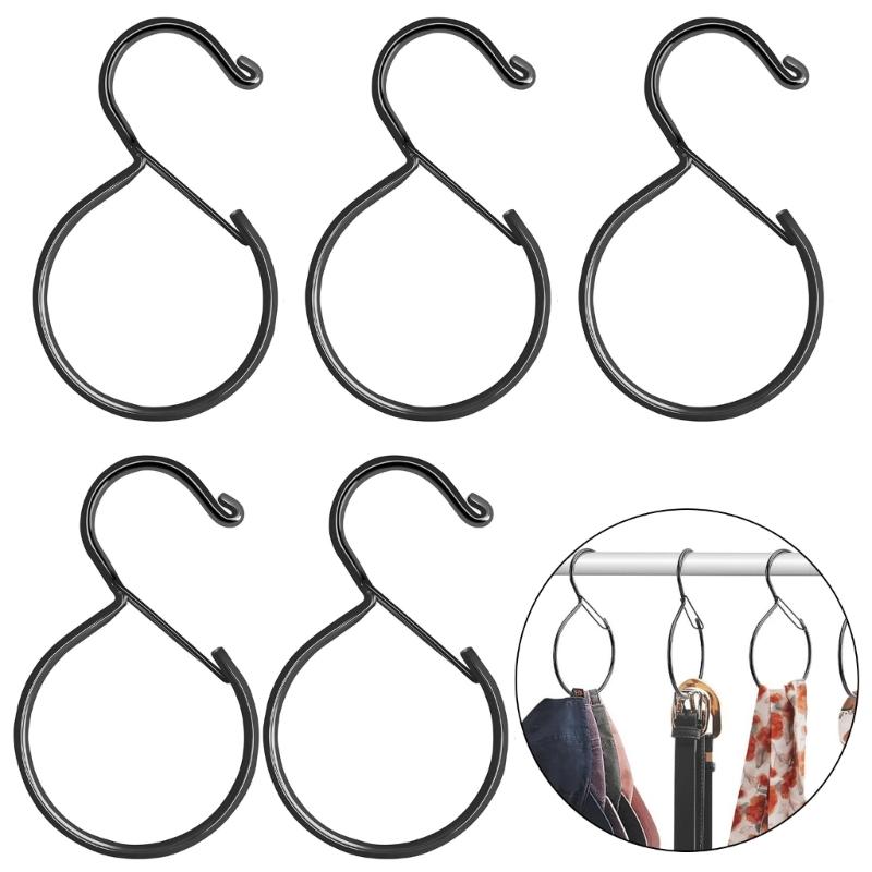 Spring Loaded S Shape Hook Easy Mounting Easy Installation Sturdy Iron Storage Solution