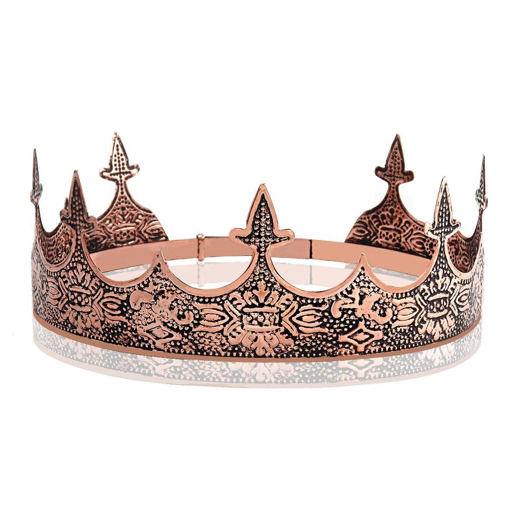 Crowns For Silver Men Antique King Crown Mens Crown For Prom King Party Decorations Royal Medieval Crown And Scepter Costume Accessories