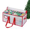 Christmas Ornament Storage Bag 8-Tier 128 Compartments Seasonal Decoration Bin Christmas Balls Dividers Holder For Storing