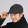 Middle-Aged and Elderly Cap Men's Autumn Winter Warm Peaked Cap Ear Protection Forward Cap