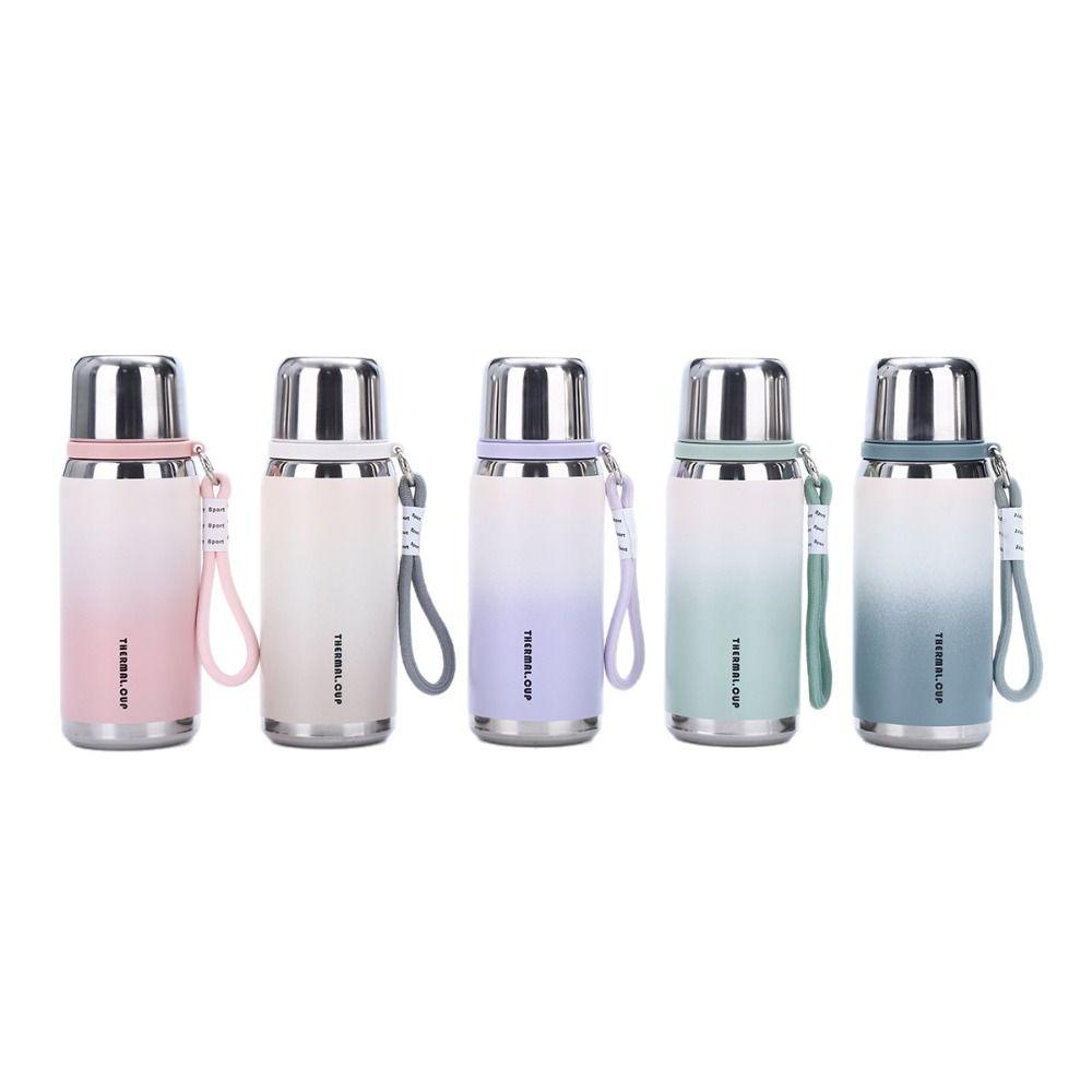 Farbverlauf Isolierte Wasserflasche Edelstahl Thermobecher Sport Thermoskanne Reise