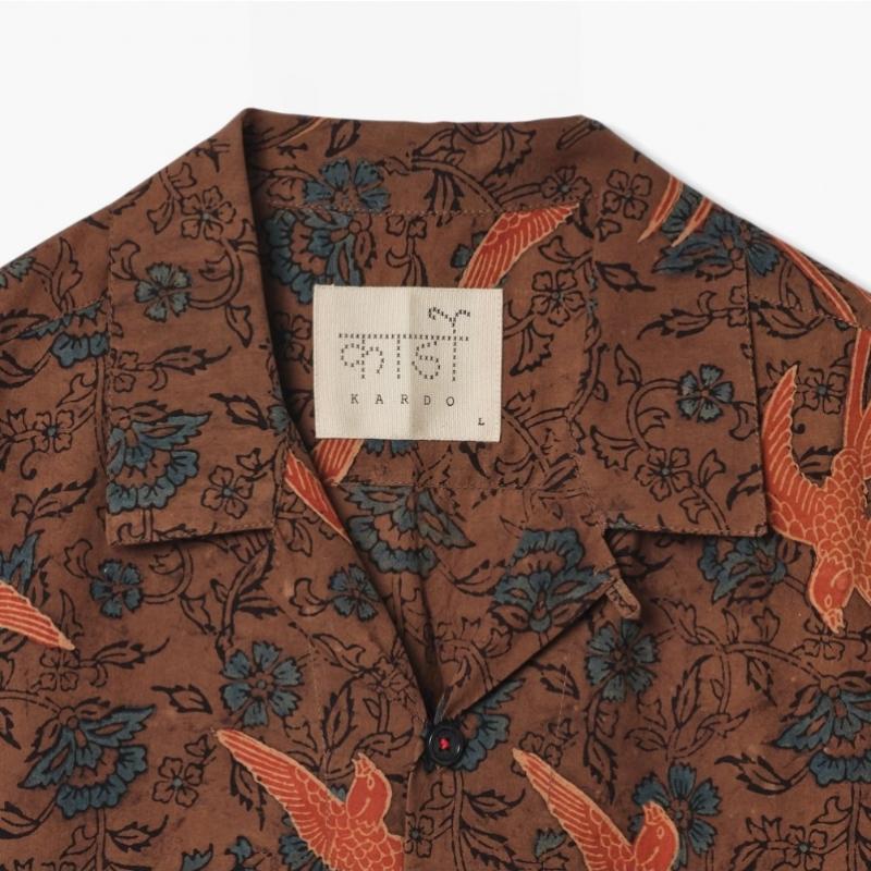 Kardo Ronen Camp Shirt Dark Brown Kdf1m40003