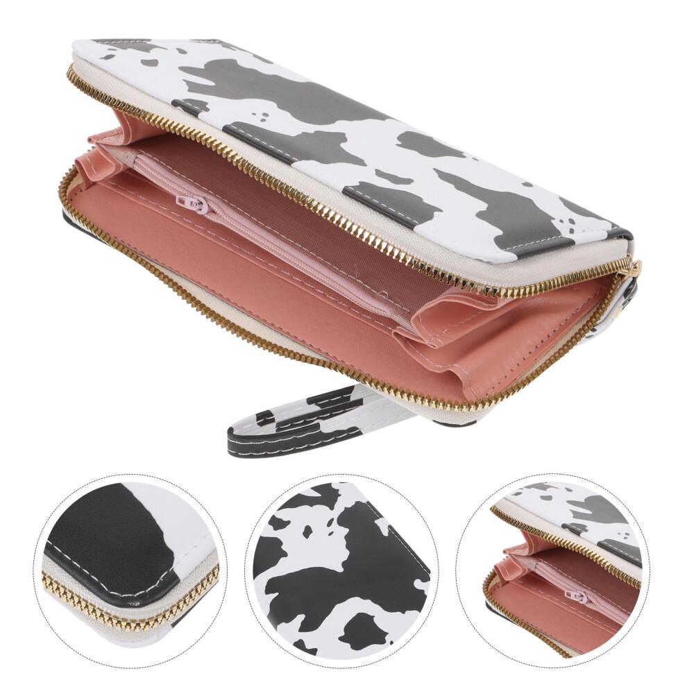 Cow Print Slim Wallet Fashion Multi compartment Ladies Women