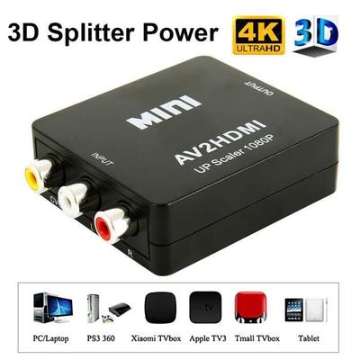 Mini AV To HDMI Video Converter Box - AIHONTAI - AV2HDMI Adapter - Black - Video Converter
