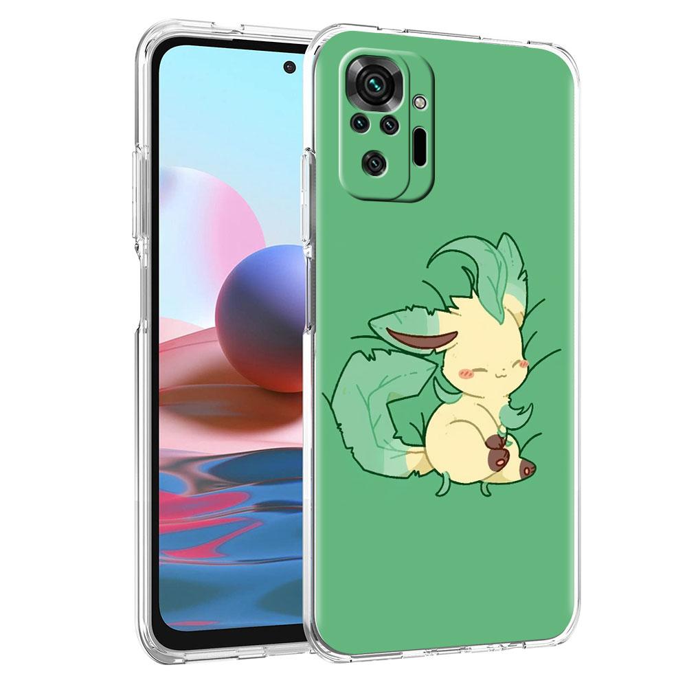 Pokemon Süße Eevee Telefonhülle für Xiaomi Redmi Note 11 10 9 8 Pro 9S 10S 9A 9C Stoßfestes K40 8T 7 9T TPU Silikon Soft Cover