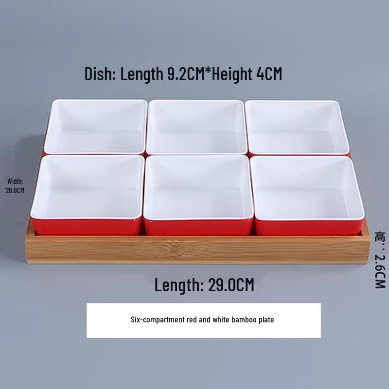 Multi-Grid Snack Serving Plate