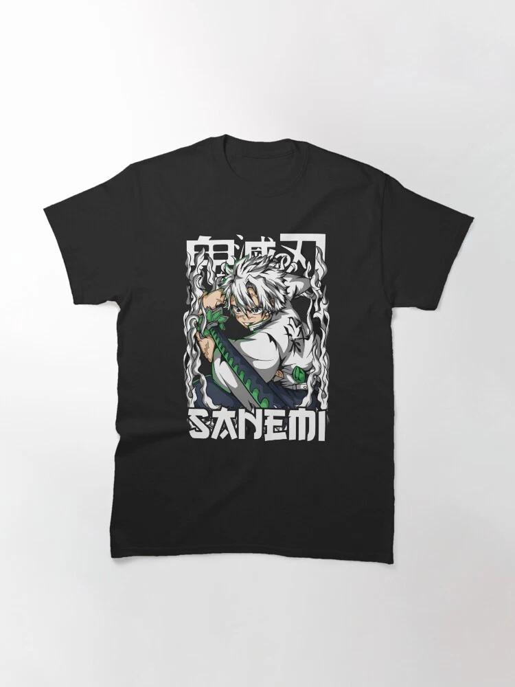Anime Sanemi Wind Hashira 2 Cute Demon Slayer Basic T Shirt S