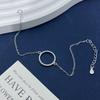Exquisite S925 Sterling Silver Geometric Circle Bracelet - Electroplated Micro-Set Jewelry for Trendy European and American Style