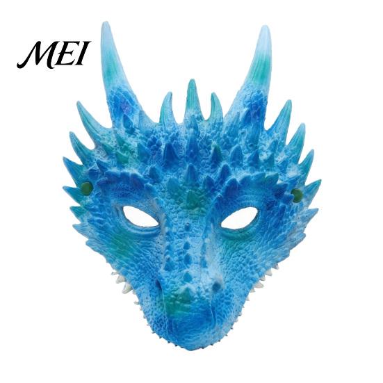 Breathable Cosplay Props for Adults Dragon Masque Adults, Halloween 3D Detailed Comic Exhibition Headgear Full Face Festival, Carnival Masquerade