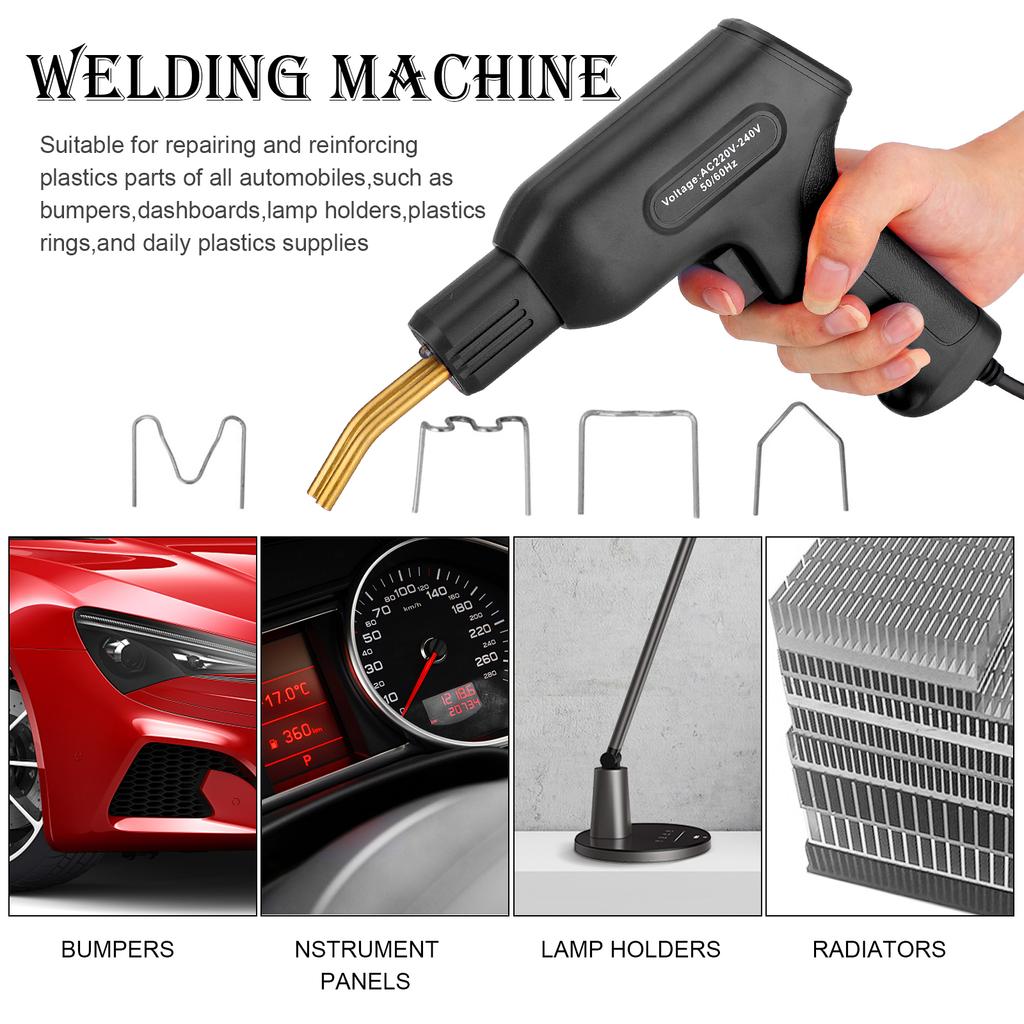 Car Bumper Repairing Welding Tool Black Car Bumper Repair Kit Portable Welder Hot Stapler