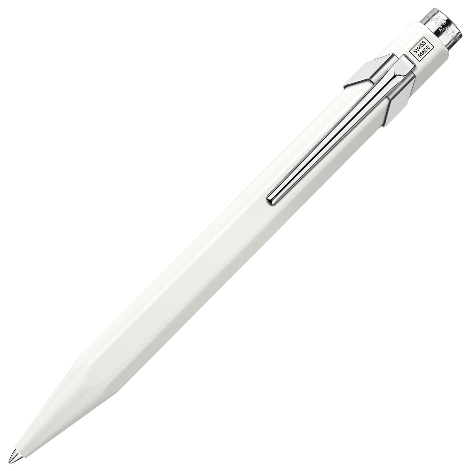 

CARAN Ballpoint Matte Metal Officially Imported D ACHE Pen, Water-Based, 849, White, NF0846-502, Tin,