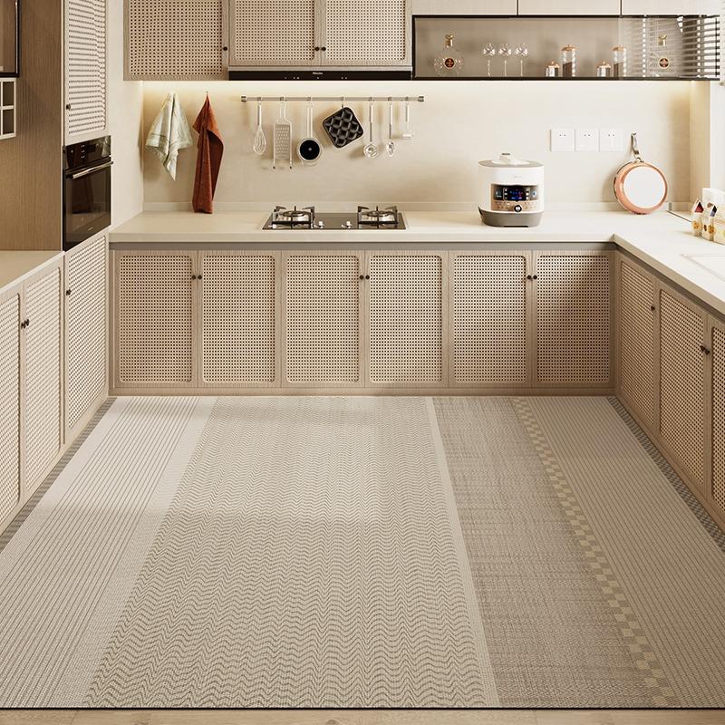 Kitchen Carpet Water-absorbing Quick-drying Non-slip Floor Mat American Retro Style Rug Large Area Home Decoration Foot Mats