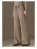 2024 Autumn/Winter Women's 100% Pure Cashmere Wide-Leg Knitted Pants
