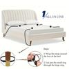 5pcs Set BDSM Bed Bondage Erotic Product, Steel Ring Handcuffs Ankle Cuffs Kit With Eye Mask, Flirting Feather, Leather Slap, Around Any Furniture, Be