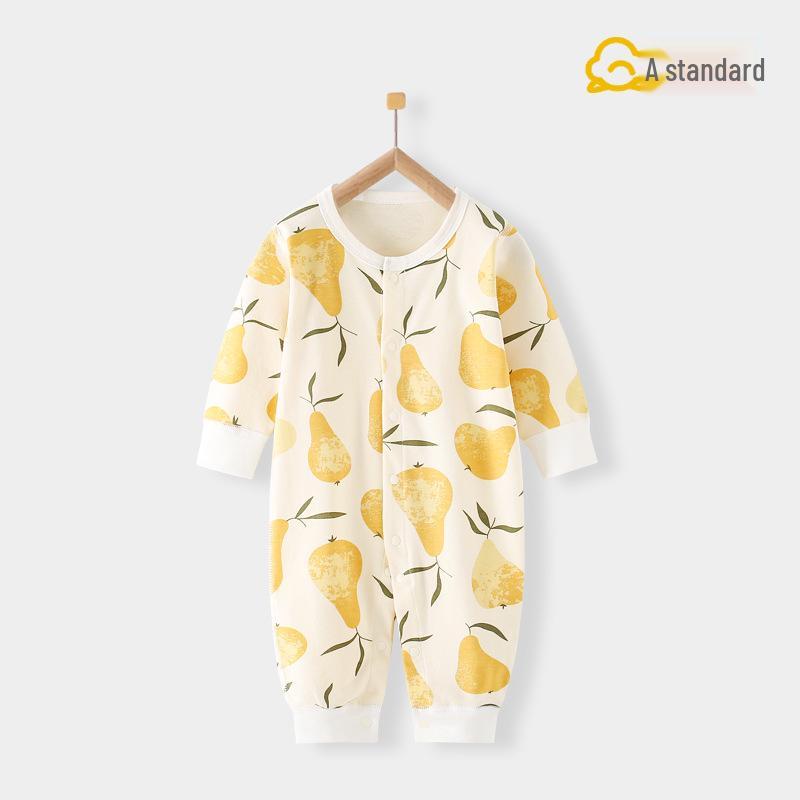 Autumn Newborn Pure Cotton Rompers: Air Conditioning Monk Clothes for Spring, Summer, and Fall