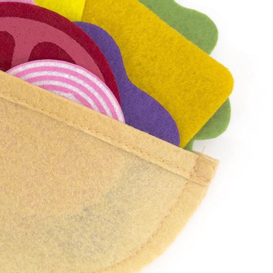 28 Parça/Set Yumuşak Keçe Oyun Yemeği Seti Hamburger Sandviç İstifleme Oyuncakı Dana Biftek Sebzeler ile Çocuklar İçin Rol Yapma Oyun Yemeği Mutfak Oyuncağı