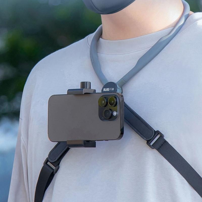Magnetic Neck Mount Neck Strap for Camera 360Degree Angle Adjustable Body Mount Lightweight Magnetic Neck Support