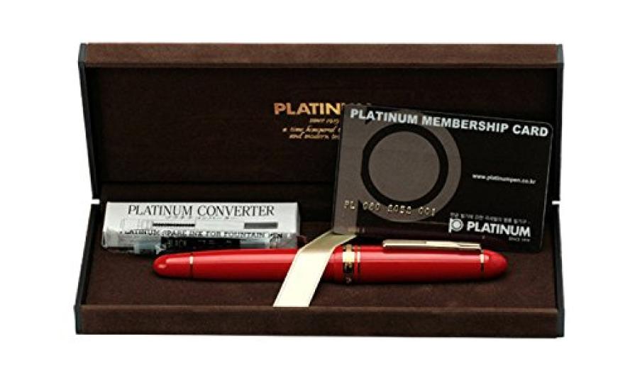Platinum President Fountain Pen, Wine Red, Fine Nib, PTB-20000P#10-2