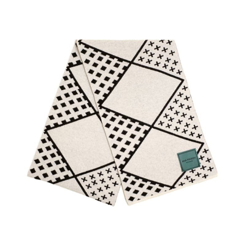 ANA MAISON Diamant Kaschmir Jacquard Schal für Unisex [KM-DIAMOND]