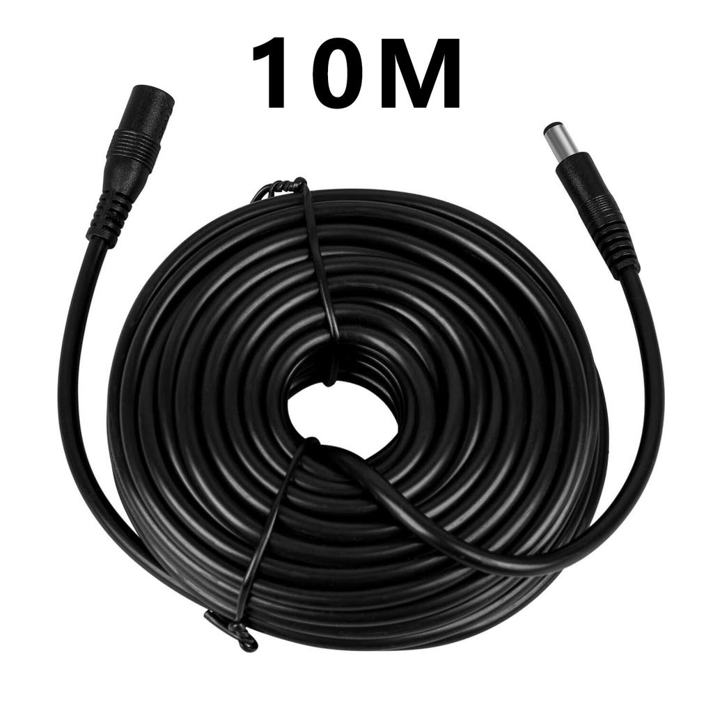 10M/5M DC Power Extension Cord 5.5mm*2.1mm Jack Adapter Lead Cable Female to Male External Plug for Electronics