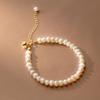 Temperament pearl bracelet personalized design simple beaded bell bracelet summer jewelry