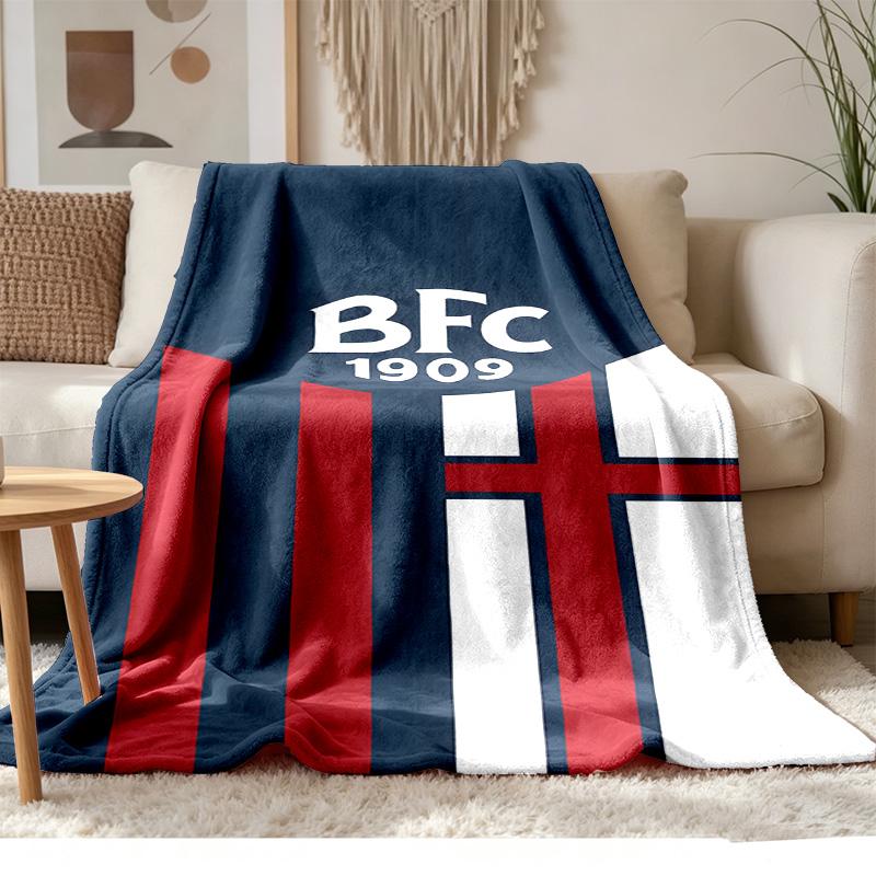 Bologna F.C. 1909 Soft and Comfortable Flannel Suitable for Sofas Living Rooms Outdoor Camping Travel and Also Makes a Great Anniversary Gift