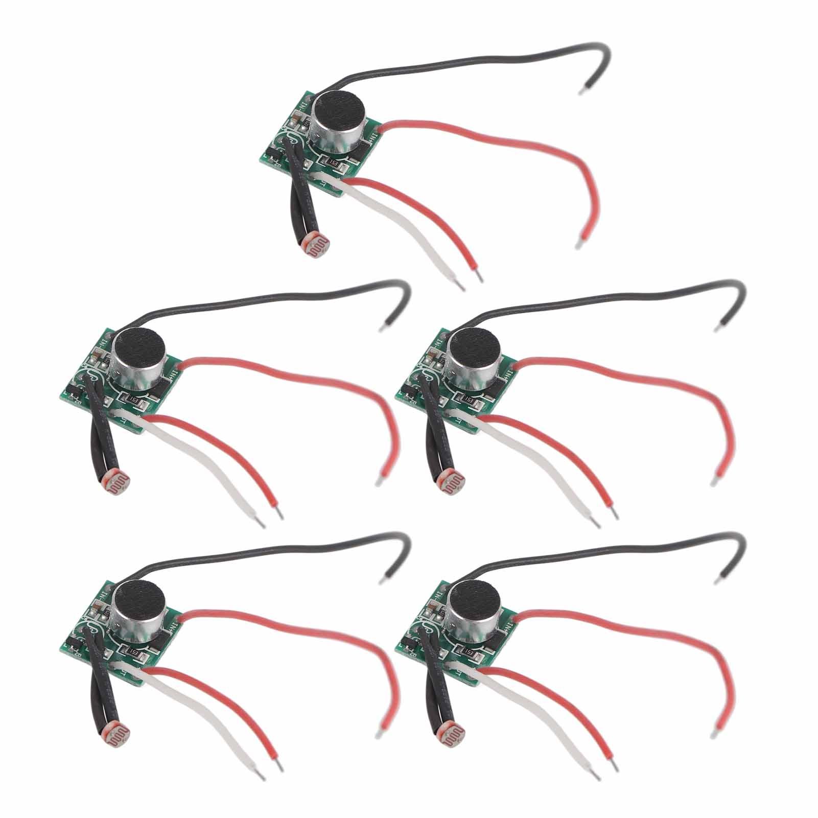 

5Pcs Sound Control Switch Module Solar Light Sensor Module Circuit Board DC 3V‑30V