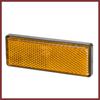 6 Pcs Rectangular Stick-on Safety Spoke Reflective Self Adhesive Reflector for Gate Posts Cars Trailer Motorcycle Trucks Boat Bicycle Bike Orange