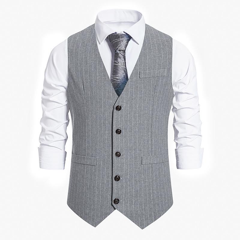Herren Business Slim Fit Casual Herren Weste für Hochzeit Weiche Wolle Tweed Weste Herringbone Groosmen Retro Vintage Slim