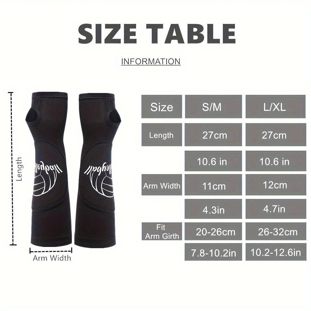 1 Pair Professional Volleyball Sports Arm And Wrist Sleeve Cover Protectors, Elastic Breathable Anti-Collision Arm Sleeves