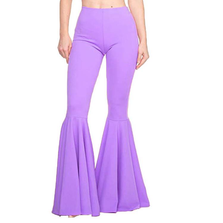 

High-Waisted Flare Mermaid Skirt Small светло-фиолетовый