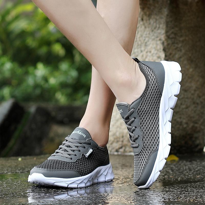 Unisex Große Größe Ultraleichte Outdoor-Sportarten Atmungsaktive Mesh-Laufschuhe Sneakers 35-48