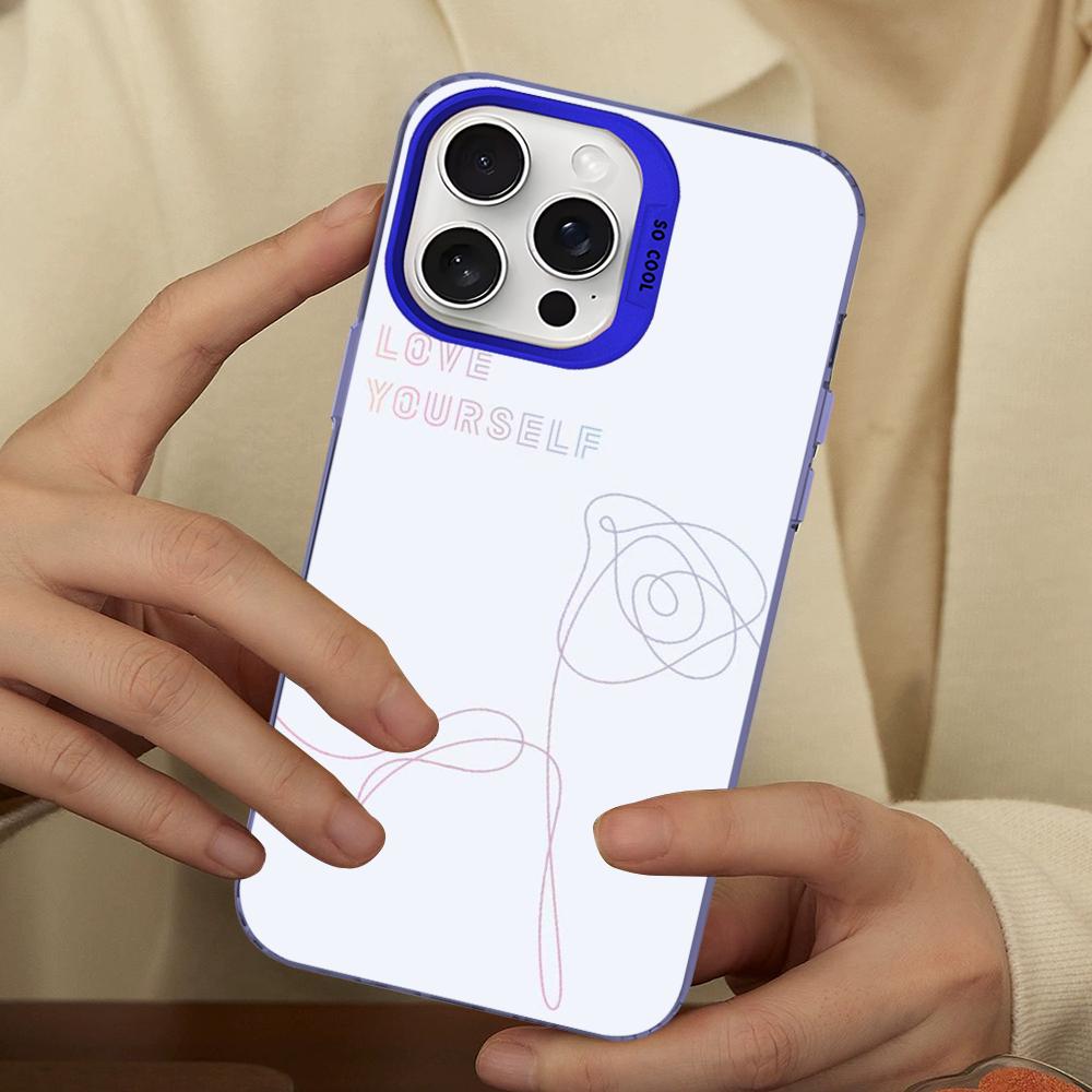 Cute Love Yourself Phone Case For IPhone 16 15 14 13 12 11 Pro Max X XR XSMAX 8 7 Plus Matte Shockproof Back Cover