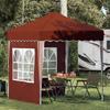 Pop Up Party Tent 195 X 195 X 245 Cm Terracotta Oxford Fabric