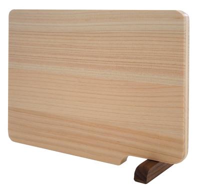 Daiwa Sangyo Cutting Board with Stand, Dishwasher Safe, Lightweight Hinoki Wood, Made In Japan, Mildew Resistant, 21cm