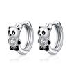 CAOSHI Mode Panda Oorbellen met Heldere Zirkonia Vrouwelijke Fijne Accessoires voor Verloving Schattig Meisje Chic Dagelijks Zirkonia