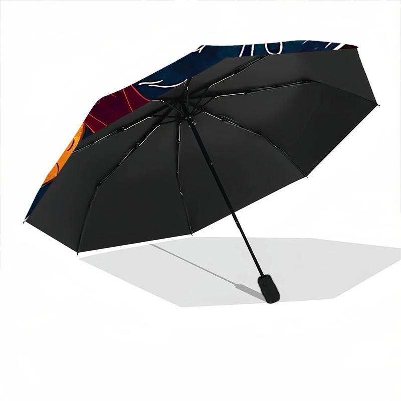 1pc Demonic Horns Automatic Open/Close Umbrella Compact Folding Umbrella, All-Season Portable Umbrella for Women/Men F1124036