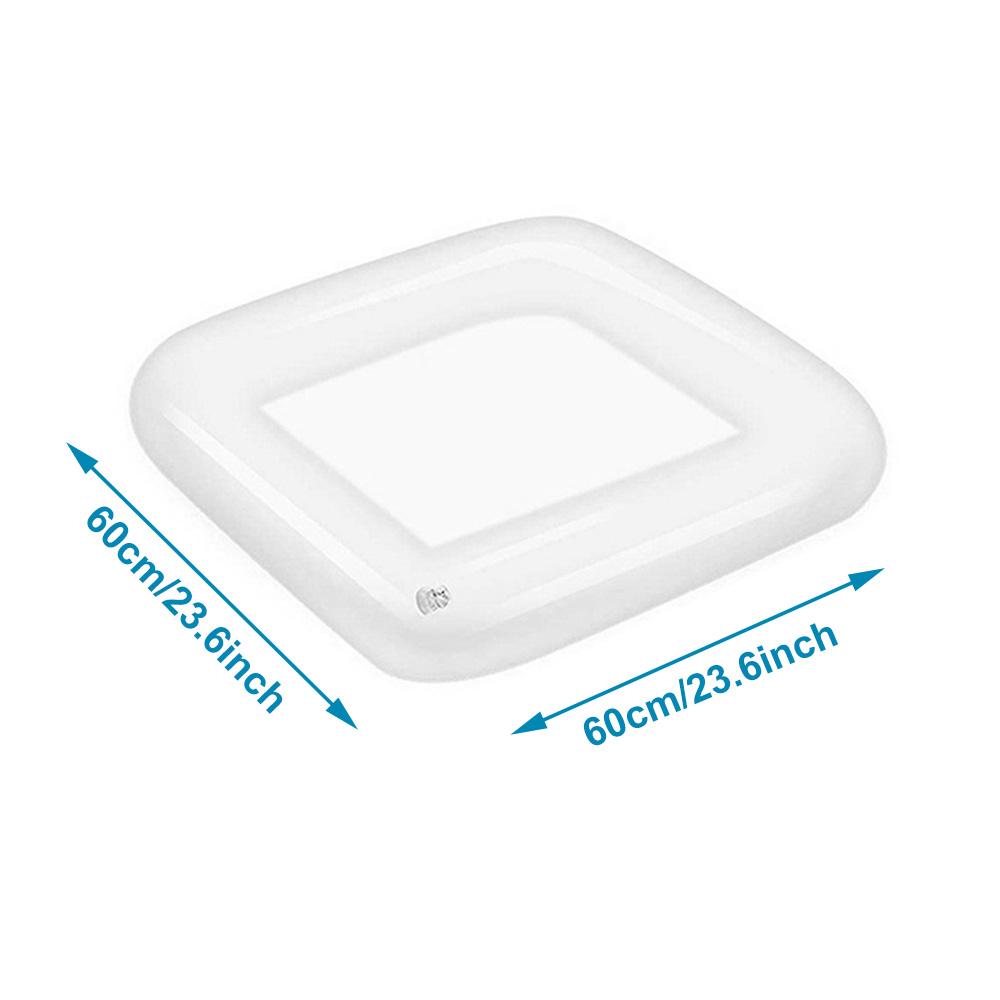 1ks Nafukovací PVC Ledový Bar Udržovací Chladicí Podložka Nádoba Ideální pro Nápoje Svačiny Ideální pro Letní Plážovou Vodní Zábavu Párty